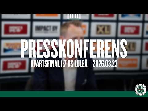 Presskonferensen efter Frölunda - Luleå (kvart 1:7)