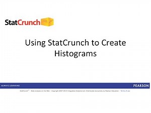 StatCrunch: Creating Histograms Video Lecture | Statcrunch Tutorials for Beginners - Data and Analytics