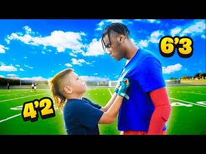 ROB GRONKOWSKI'S SON PULLED UP ON ME!!! (1 ON 1's FOOTBALL)