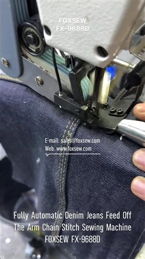 Fully Automatic Denim Jeans Feed off the Arm Chain Stitch Sewing Machine