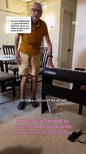 350K views · 10K reactions | Lydia and Andy Pender made friends with their neighbor, Derek, after they first moved to Hawaii. Now, they’ve started a monthly tradition where Derek serenades them on the piano after they eat dinner. 凉 https://gma.abc/3s5yoNB | Good Morning America | Facebook