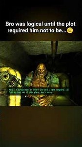 When plot overrides logic... #fallout