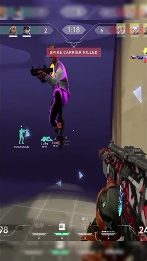 PHEONIX WAS JUMPING 😭😂#valorant #shorts