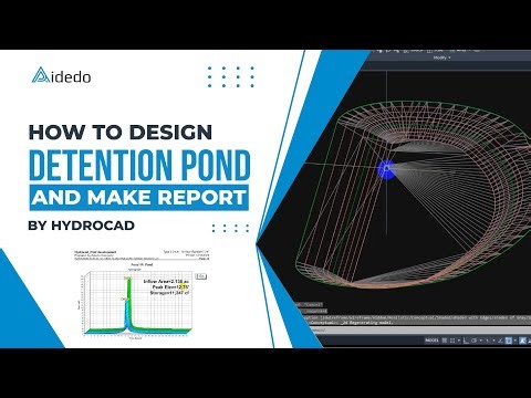 HOW TO DESIGN DETENTION POND AND MAKE REPORT BY HydroCAD?