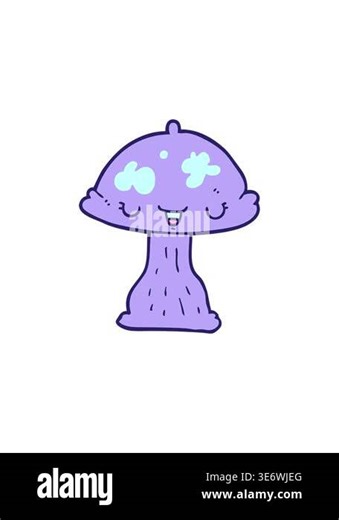 starburst effect animation of a cartoon toadstool design Stock Video Footage - Alamy