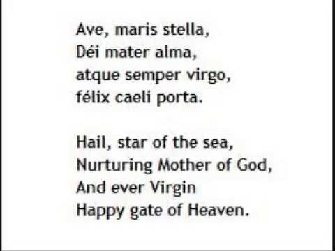 Gregorian Chant: Ave Maris Stella (with lyrics)