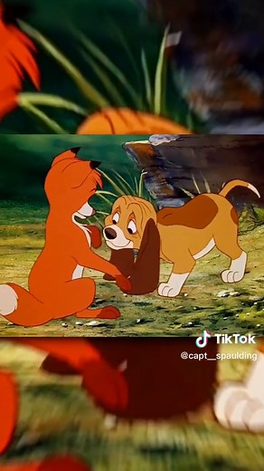 Tod meets Copper in the Forest | Nostalgic Cartoon Hound Adventure