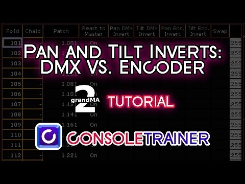 Pan and Tilt Inverts: DMX vs Encoder - grandMA2