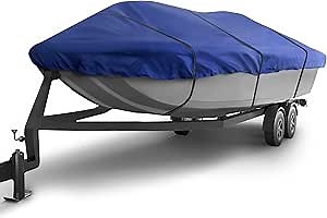 Seal Skin Covers Waterproof Deck Boat Cover, Heavy-Duty Marine-Grade Fabric, Fits 23'-24' L & Up to 102” W, All-Weather Protection, Perfect for Mooring, Towing & Trailering