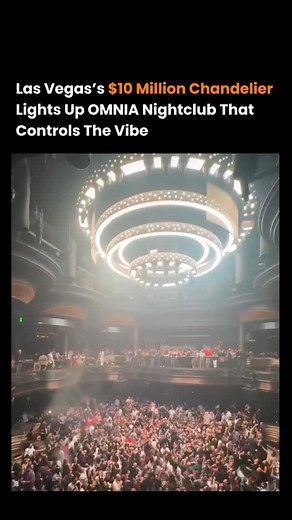 Founders Bay on Instagram: "The $10 Million Chandelier at OMNIA Nightclub, Las Vegas This stunning light fixture hangs above the crowd, making every night unforgettable with dazzling lights and energy. Media : @edsonvegasclubpromoter Follow @venturemind.hq for more such reels 欄 #LasVegasNightlife #Luxury"