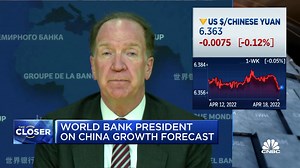 A global recession is not our baseline, says World Bank president, even after it lowers 2022 global growth forecast