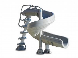 Inter-fab G-Force 2 Pool Slide | 360 Degree Turn | Summit Gray | G4C-G
