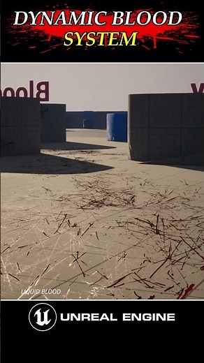 Dynamic scratch and splash Blood Decal on Unreal Engine