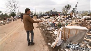 12K views · 258 reactions | TONIGHT: David Muir anchors ABC News coverage from Beauregard, Alabama, where at least 23 people where killed by one of 40 reported tornadoes to strike the Southeast in the past 24 hours. https://abcn.ws/2NILURW | ABC World News Tonight with David Muir | Facebook