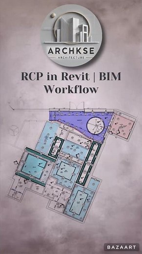 RCP in Revit – Detailed Drawing Presentation #Revit #BIM #RCP #CeilingPlan #RevitDetails #Architect