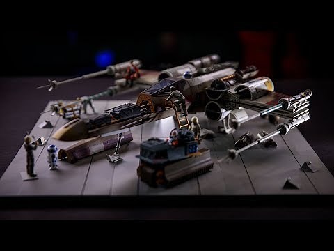 Assembling the X-Wing Cutaway Model Kit!