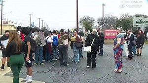 We’re live as students at Marshall High School participate in a walk-out protest against increased ICE operations locally. | News 4 San Antonio