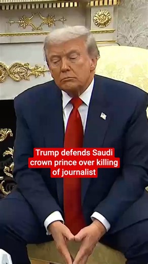 12K views · 164 reactions | Donald Trump said Saudi Crown Prince Mohammed bin Salman "knew nothing" about the 2018 killing of journalist Jamal Khashoggi as he welcomed the ruler to the White House on Tuesday. | The Independent | Facebook