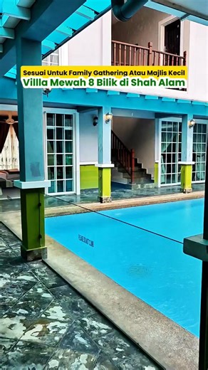 121K views · 715 reactions | Villa Besar Dengan Swimming Pool Dekat Shah Alam !  Nama dia Villa Monterez, dengan 8 bilik tidur boleh muatkan sehingga 30-40 orang ! Bukan untum staycation jer, tapi villa ni sesuai jugak kalau nak buat private event macam majlis tunang. Kalau nak book, roger jer SmartHome Airbnb Homestay i-City Shah Alam | The Halal Xplorer Malaysia | Facebook