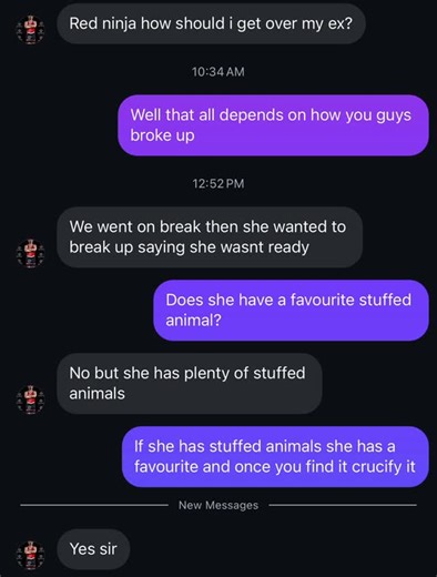 Red Ninja on Instagram: "Red ninja gives advice after he checks his DMs again today so that nobody’s questions go unanswered as he continues on his quest to save the world and make the universe a better place for all #fyp #funny #explore #fun"