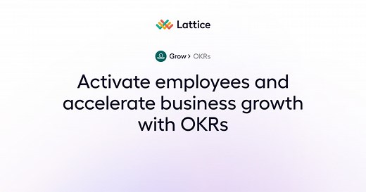 OKR Software for People and Performance | Lattice