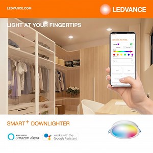 With Ledvance Smart Downlight, take full command of your lighting with our user-friendly mobile app. Effortlessly adjust colors, brightness, and color temperatures to create the ideal atmosphere for any moment. For more information, visit www.ledvance.in #LEDVANCE #PowerThroughLight #SmartLight #SmartProduct #Timer #Scheduler #Colors #SmartLamp #LightingPerfection | Ledvance India
