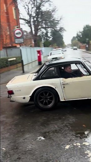 This may be the loudest and most modified Triumph TR6 I've ever seen.