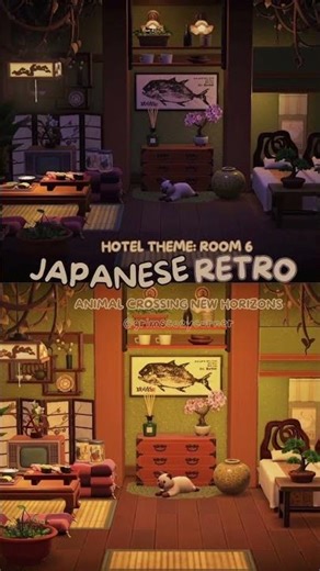 ACNH HOTEL ROOMS 5-8 🎏🍂 #animalcrossingnewhorizons #acnhdesigns #acnhupdate #animalcrossing