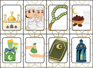 Ramadan & Eid Memory Card Game: Printable Islamic Kids Activity (instant Download) - Etsy UK