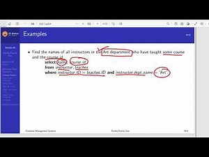 Lecture 2.4 : SQL Code Execution
