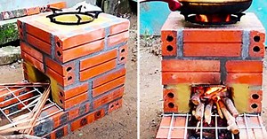 How To Make A DIY Brick Rocket Stove