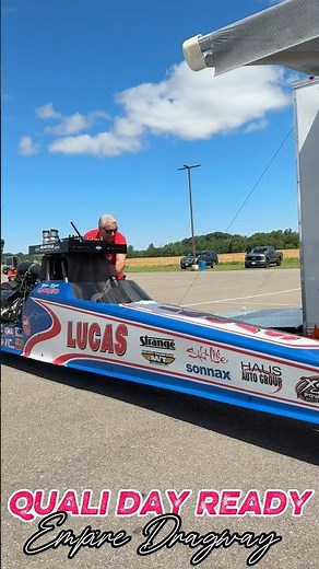 Unloading the Top Dragster for Quali Day at Empire Dragway in Leicester New York 🏎️🗯️ #racing