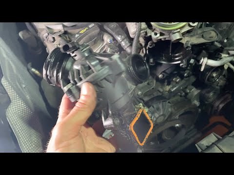Replacing the Thermostat in a 2013 Mercedes ML350 (Applies to 2012 - 2018 ML350 & GLE350) W166