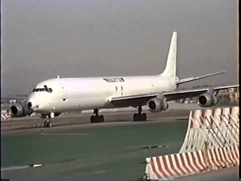 Ill-Fated Kalitta DC-8-61(F) Arriving & Departing LAX