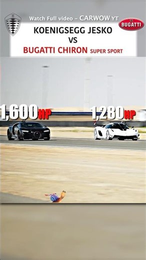 Koenigsegg Jesko vs Bugatti Chiron Super Sport - DRAG RACE