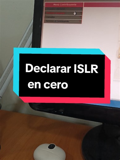 Declara tu ISLR en cero en el portal del SENIAT 2026