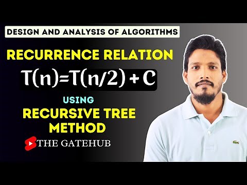 Recurrence Relation T(n)=T(n/2) + C || Substitution Method || GATECSE || DAA