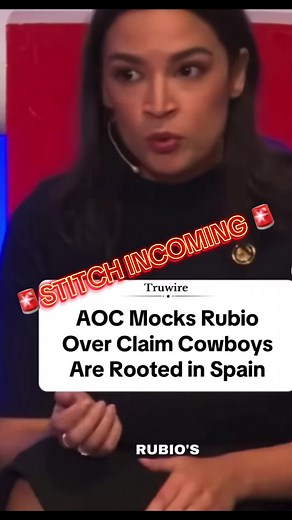 AOC Laughs at Rubio's Cowboy Claims: Historical Facts