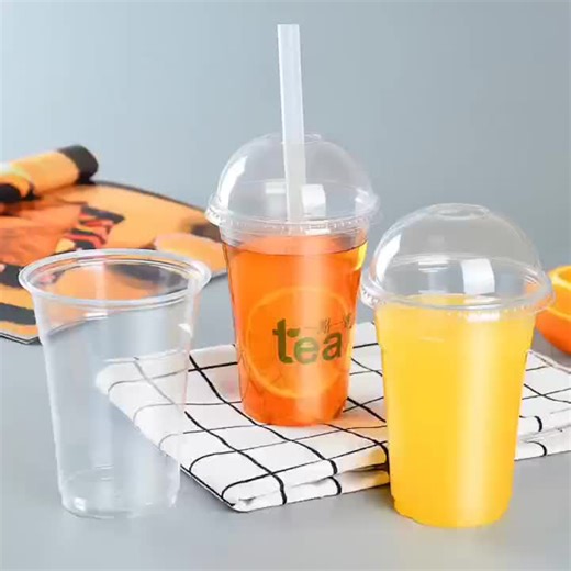 Eco-Friendly Food Grade PET Plastic Cups for Packaging