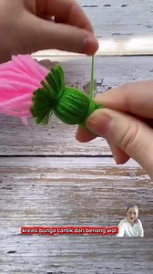 Tutorial bikin bunga dari benang wol Malam 19:17 Wib #Bungacantik #History #Hiasanrumah | Ika Viahno