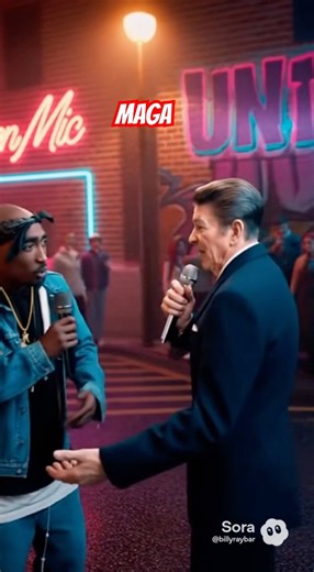 Tupac & Reagan Roast MAGS: AI Rap