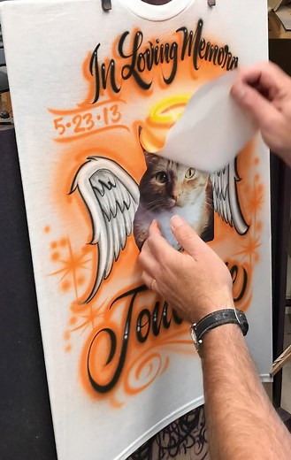 Pet memorial shirt #airbrush #pets #petsoftiktok #rip
