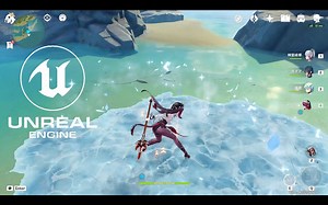 虚幻引擎5！制作【Niagara】原神水面凍結材质效果！