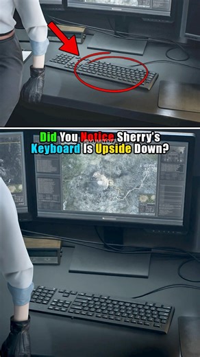 Did You Notice Sherry’s Keyboard Is Upside Down? - Resident Evil Requiem