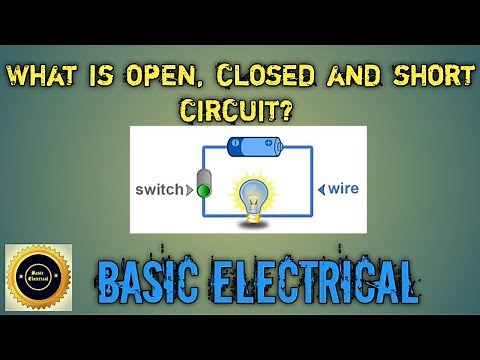 What is open, closed and short circuit ?