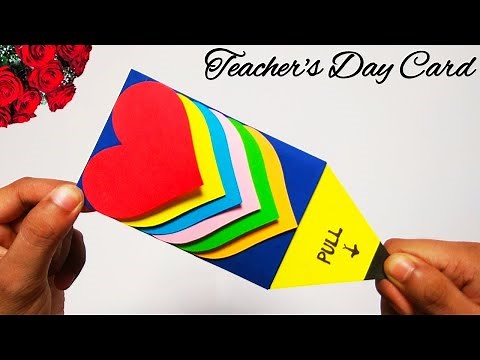Teacher's day special card | How to make Teachers day card easy | Beautiful Teachers day card simple