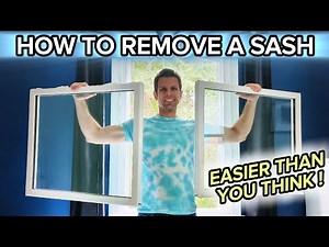 How to Remove a Vinyl Tilt Window Sash