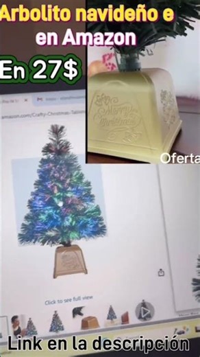 Arblito de navidad en Amazon link https://amzn.to/4pr7YBX