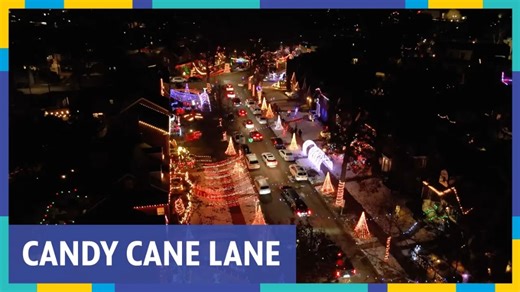 For over 20 years, Candy Cane Lane has been delighting St. Louisans with lights, inflatables and more during the holiday season. The preparation for this St. Louis Hills neighborhood begins right after Halloween, and the lights come down after New Year's Eve. | via Anne-Marie Berger for Living St. Louis | Nine PBS
