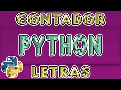 PROGRAMAS CREADOS EN PYTHON🐍🎯👨‍💻Cómo crear un CONTADOR DE LETRAS en Python!